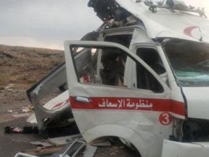Explosive device targets ambulance in Syria