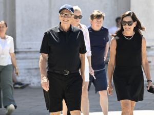 Protesters crash Bezos’ Venice wedding with floating satire