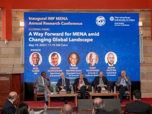 The Imf and Auc Wrap Up First Mena Economic Research Conference: Steering Macroeconomic and Structural Policies in a Shifting Global Economic Landscape