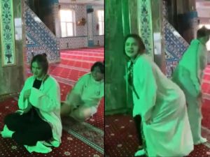 Outrage in Turkey after women in imam robes twerk inside mosque