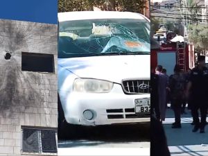 Jordan intercepts airborne threats; Debris injures civilians and damages homes