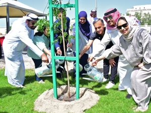 NBB Participates in Tree Planting Drive in Zallaq and Zayed Town
