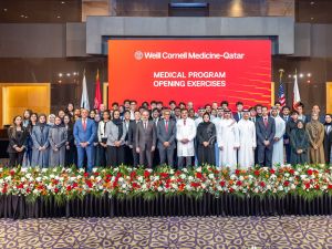 WCM-Q’s new cohort of medical students receive their white coats