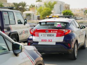 مركبات" رافد" تتزين  بالشعار  العالمي للتوعية بسرطان الثدي