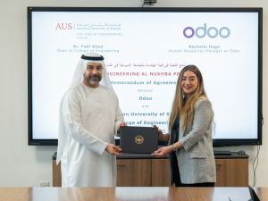 الجامعة الأميركية في الشارقة تتعاون مع "أودو" لتقديم مساق متخصص وتدريب مهني لطلبة الهندسة