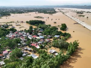 Tropical depression Verbena drenches central Philippines, displacing thousands 
