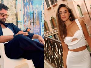 Syrian actor Moatasem Al-Nahar and Lebanese-Jordanian star Andria Tayeh