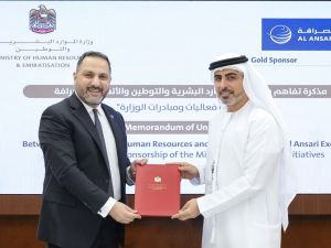 Al Ansari Exchange signs gold sponsorship agreement with MOHRE for Labour Market Excellence and National Initiatives