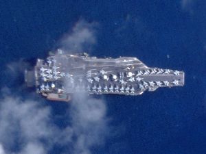 the world's largest aircraft carrier,  the USS Gerald Ford