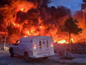 نيران مشتعلة في جنوب لبنان