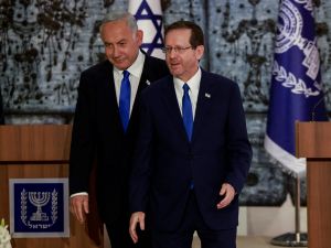  Benjamin Netanyahu, Israeli President Isaac