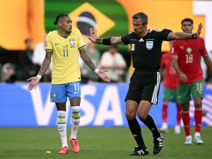 جانب من مباراة المغرب والبرازيل في كأس العالم 2026