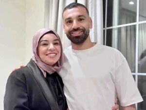 محمد صلاح وشقيقته