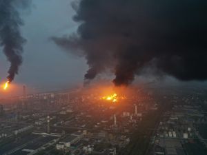 Fire in China factory