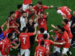 فرحة منتخب مصر عقب عبور أستراليا بركلات الترجيح في كأس العالم 2026