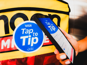 Visa and noon launch Tap to Tip to make supporting delivery riders easier across the UAE