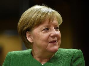 Germany's Chancellor Angela Merkel attends a High Level Conference on the Sahel at the European Commission in Brussels on Feb. 23, 2018. 
(JOHN THYS / POOL / AFP)