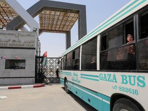 Palestinians wait to travel to Egypt through the Rafah border crossing, in the southern Gaza Strip, on May 18, 2018. Egyptian President Abdel Fattah al-Sisi has made a rare decision to open the Rafah crossing with Gaza for a month, allowing Palestinians to cross during the holy period of Ramadan. The decision to keep the crossing open was taken "to alleviate the suffering" of residents in the Palestinian enclave, Sisi said on Facebook late on May 17. (SAID KHATIB / AFP)