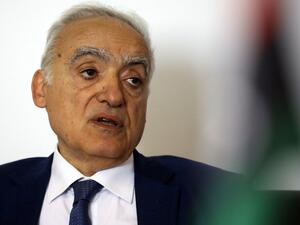Ghassan Salame, UN special envoy for Libya and head of the UN Support Mission in Libya (UNSMIL), speaks during an interview with AFP in the Libyan capital Tripoli on September 29, 2018. 
MAHMUD TURKIA / AFP