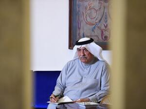 Ibrahim al-Assaf, the new Saudi foreign minister, speaks to AFP at his residence in the Saudi capital Riyadh. (AFP/File)