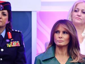 US First Lady Melania Trump attends the 2019 International Women of Courage awards ceremony at the State Department in Washington, DC on March 7, 2019. (MANDEL NGAN / AFP)