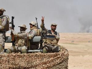 Special forces perform during the Northern Thunder military exercises in Hafar al-Batin, 500 kilometres north-east of the Saudi Capital Riyadh on March 10, 2016. (AFP/Fayez Nureldine)