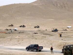 Syrian pro-government forces hold a position on the outskirts of Palmyra on March 26, 2016, during a military operation to retake the ancient city from Daesh. (AFP/Maher Al Mounes)
