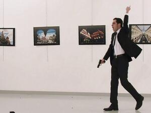 Mevlut Mert Altintas, the gunman who killed Russia's ambassador to Turkey on 19 December (AFP/File Photo)	