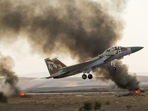 Israeli F-15 jet takes off from the Negev desert (AFP/ File Photo)