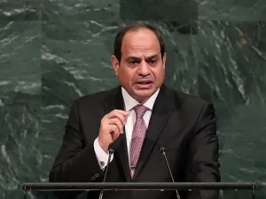 Sisi’s remarks came during the inauguration of development projects in Menoufia governorate, referring to the recent diplomatic crisis between Egypt and Sudan (AFP/File)