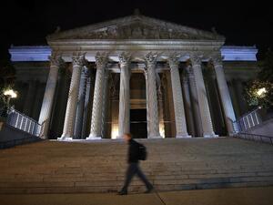 A man walks past the United States National Archives building (AFP/File Photo)	