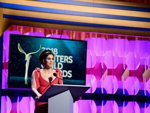 Comedian Sarah Silverman attends the 2018 Writers Guild Awards L.A. Ceremony at The Beverly Hilton Hotel on Feb. 11, 2018 in Beverly Hills, California. (Emma McIntyre / GETTY IMAGES NORTH AMERICA / AFP)