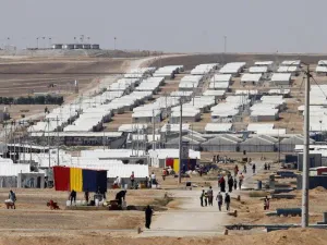 The International Labour Organisation (ILO) and UNHCR on Sunday opened the first centre for employment at the Azraq refugee camp (AFP)
