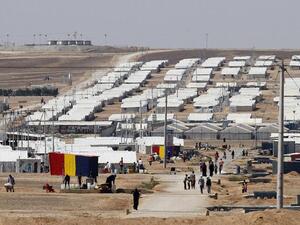 The International Labour Organisation (ILO) and UNHCR on Sunday opened the first centre for employment at the Azraq refugee camp (AFP)