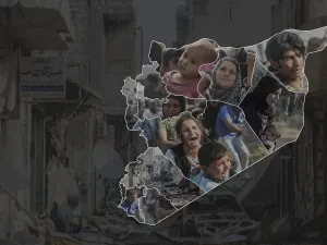 A collage map of Syria, Al Bawaba