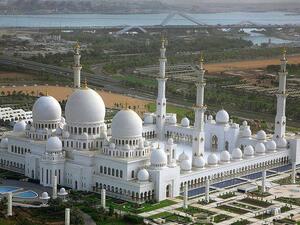Sheikh Zayed Grand Mosque in Abu Dhabi, UAE, represents the merging of Muslim identity with UAE's prosperity and modernity. (Facebook) 