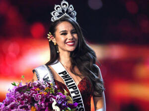 Miss Philippines Catriona Gray was already a fan favorite during the preliminary round. (Source: AFP)