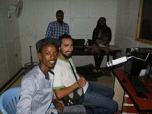 Radio and TV journalist Bahar Ali Yousuf (left) fled Ethiopia last month during an intensifying government crackdown. (courtesy: Bahar Ali Yousef) 