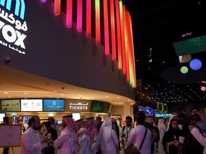 Saudis gather at a cinema theatre in Riyadh Park mall after its opening for the general public on April 30, 2018 in the Saudi capital. (File/AFP)