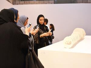 The art fair opened on Feb. 6 and will run for the next three months. (AN photo by Huda Bashatah)