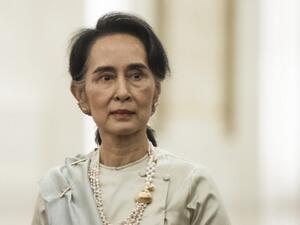 Aung San Suu Kyi, a Burmese politician, diplomat, and author, and winner of a Nobel Peace Prize (AFP/File Photo)