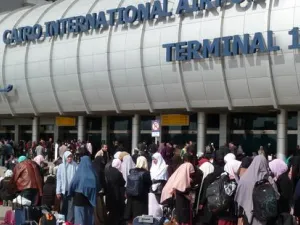 One of the bombs was found underneath rental cars in the parking lot next to terminal 1. (AFP/Getty Images)