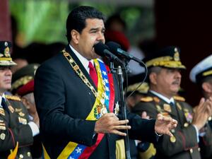 Venezuelan President Nicolas Maduro delivers a speech during a military ceremony to celebrate the 205th annivarsary of Independence in Caracas. (AFP/ File Photo)