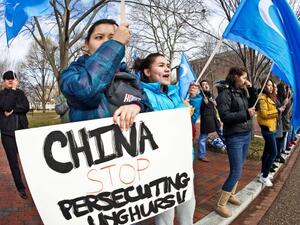 China is trying to prevent the formation of a vocal Uighur diaspora. (AFP)