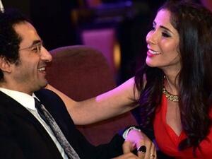 منى زكي وأحمد حلمي يستقبلان (يونس)