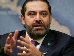 Lebanese prime minister-designate Saad Hariri speaks during a conference at Chatham House in central London on December 13, 2018. (AFP/File)