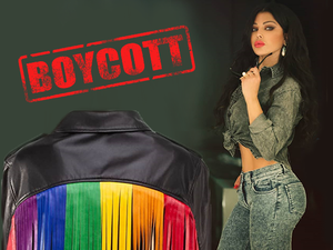 Haifa Wehbe was severely criticized by some of her followers after she posted a picture of one of her designs