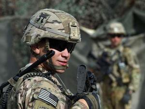 A U.S. army soldier stationed in Afghanistan (AFP/File Photo)