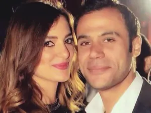 محمد إمام وزوجته نوران طلعت