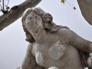 The Ain El Fouara is a famous landmark in the city of Setif. The statue of the woman was added to complete the fountain in 1899 (AFP)